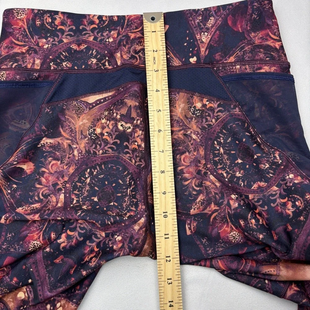 CALIA‎ by Carrie Underwood Purple Mandala Mesh Capri Leggings WAX12020PRT Medium